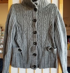 Banana Republic Gray Wool Sweater, Small